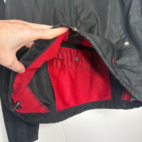 CHROME Industries Black Full Zip Stand Collar Snap Pocket Windbreaker Small - Picture 9 of 10